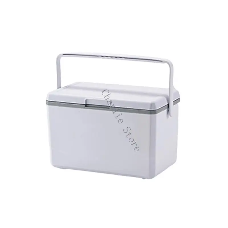 Cassa ghiaccio isolata portatile adatto per i all'aperto in campeggio con manico ergonomico e costruzione PP W91C