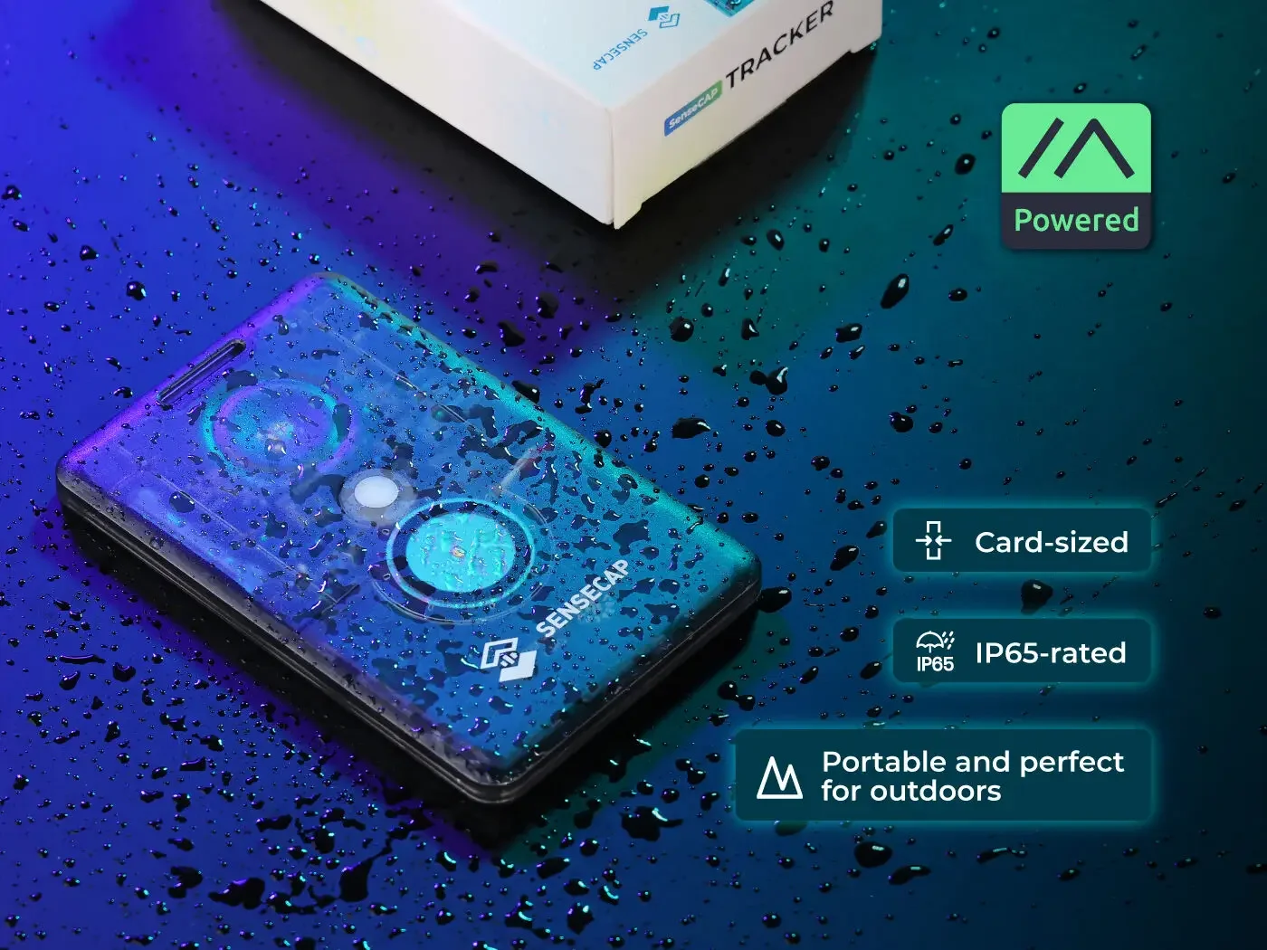 GPS CardTracker Meshtastic Lora SenseCAP T1000-E 868mhz-915mhz Antena Channel IP65 BLE 5.0 Thread Zigbee For Hiking or Camping