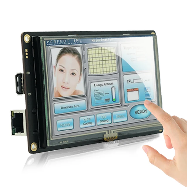 

10,4-дюймовый интеллектуальный HMI TFT LCD дисплей с программным обеспечением для GUI-дизайна + интерфейсом RS232/RS422/RS485/TTL + сенсорным экраном для встраиваемых систем