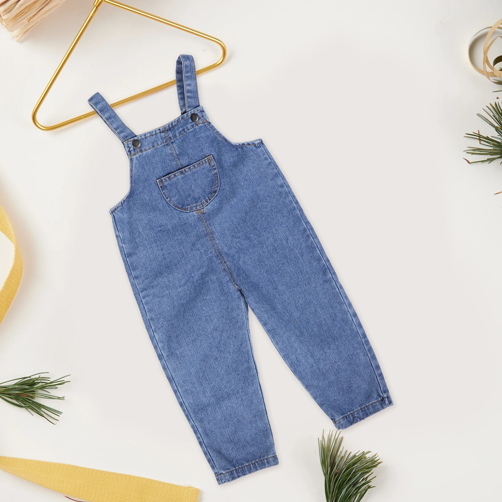 

Baby Overalls Comfortable Cotton Material Adjustable Straps Spring Autumn Baby Jeans For Girls Pants Children Clothing