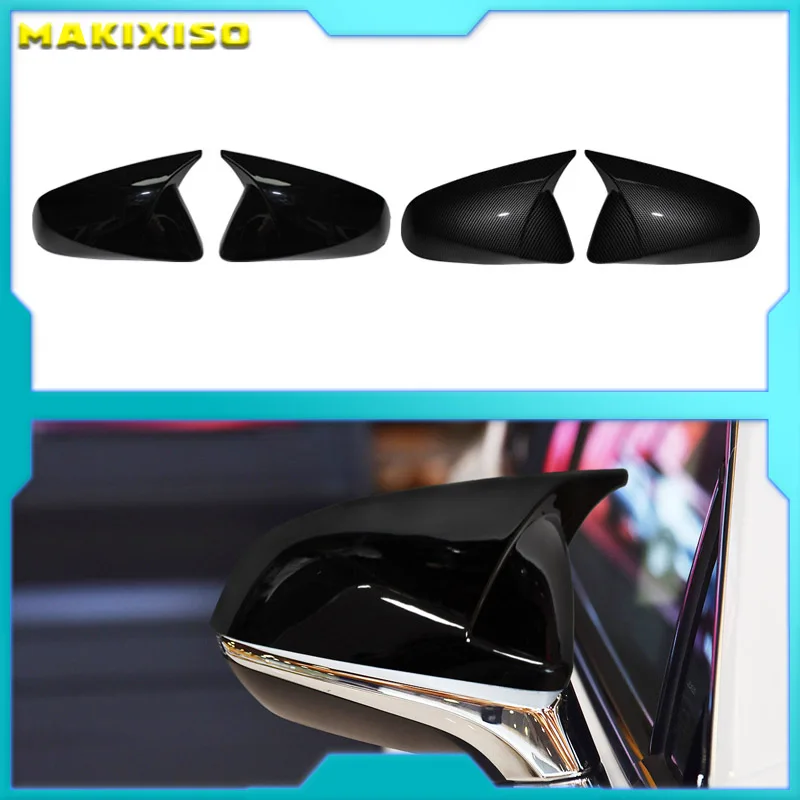For Lexus NX nx200 nx200t nx300 nx300h RX rx200t rx330 rx300 rx350 rx450 2014-2019 ABS Carbon Fiber Mirror Cover Caps