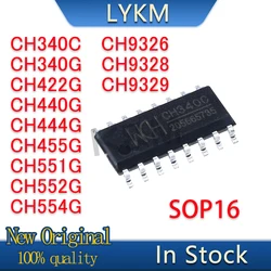 10/PCS New CH340C CH340G CH422G CH440G CH444G CH455G CH551G CH552G CH554G CH9326 CH9328 CH9329 SOP16 USB to serial chip In Stock