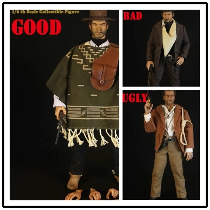 

REDMAN TOYS RM042/044 1/6 Scale Cowboy The Good Male Action Figure 12'' Soldier Figurine Full Set Collectible Toy Model