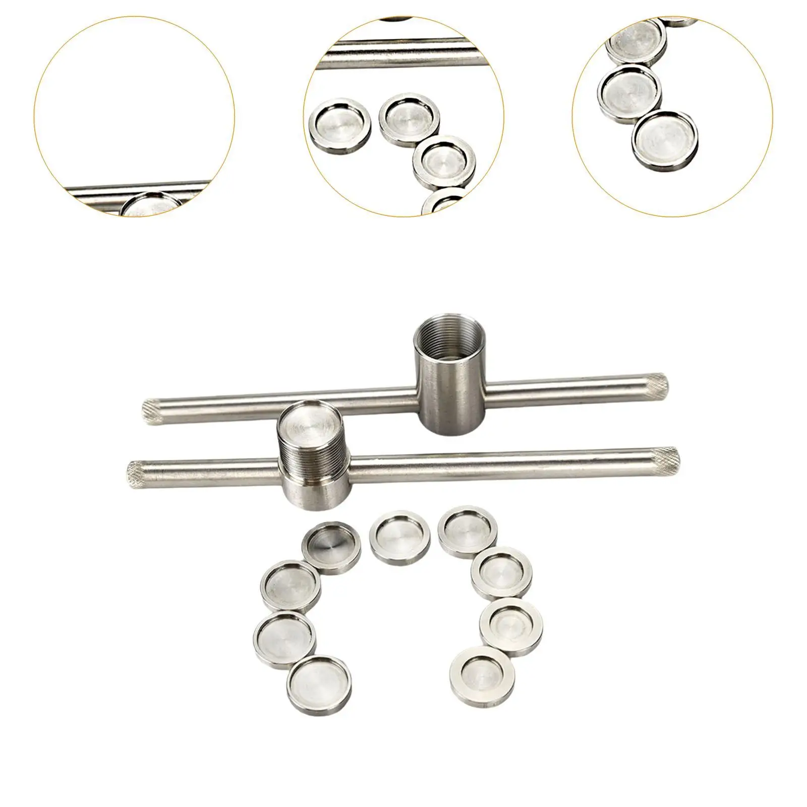 Strumento per pressa con punta per stecca Strumento per testa di pressione per stecca Robusto strumento per modellare la punta della stecca da biliardo