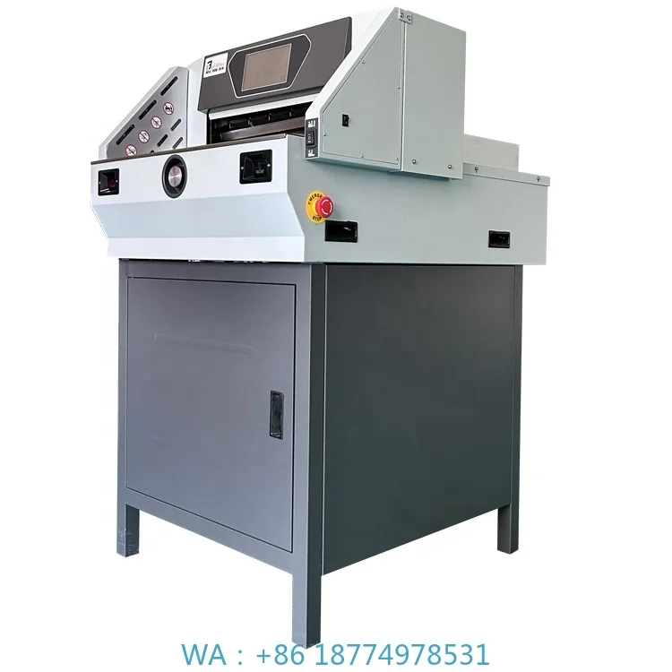 

Paper Automatic Cutter Cutting MachineE490T Factory Price Electric Table Top Guillotine Paper Cutter