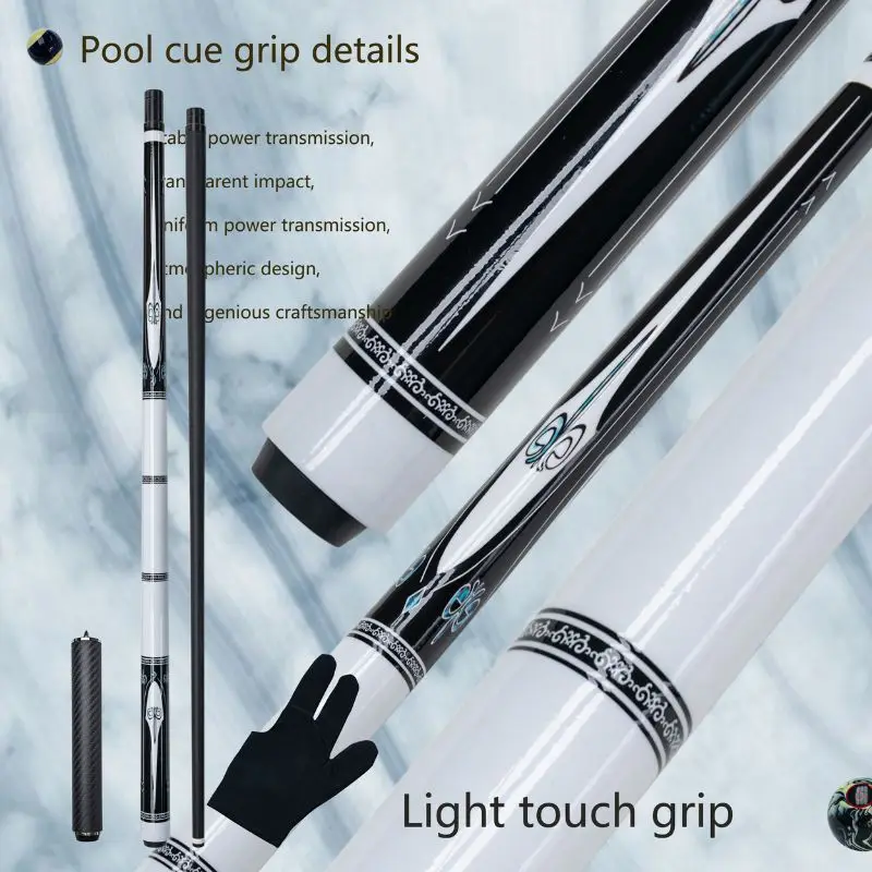 

Professional Carbon Fiber Pool Cue 13mm Multi-Layer Tip Carbon Extension Durable Billiard Cue Stick Enhanced Performance