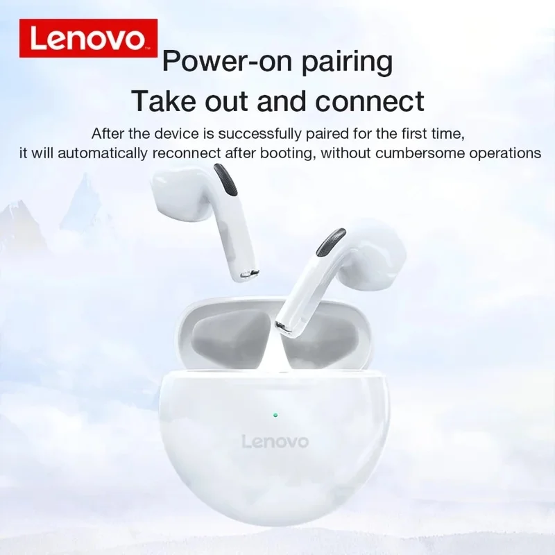 Imagem -04 - Tws Fones de Ouvido sem Fio Bluetooth com Microfone Touch Control Earbuds Hifi Sound Earbuds Fone de Ouvido de Música Original Atacado Lenovo-ht38