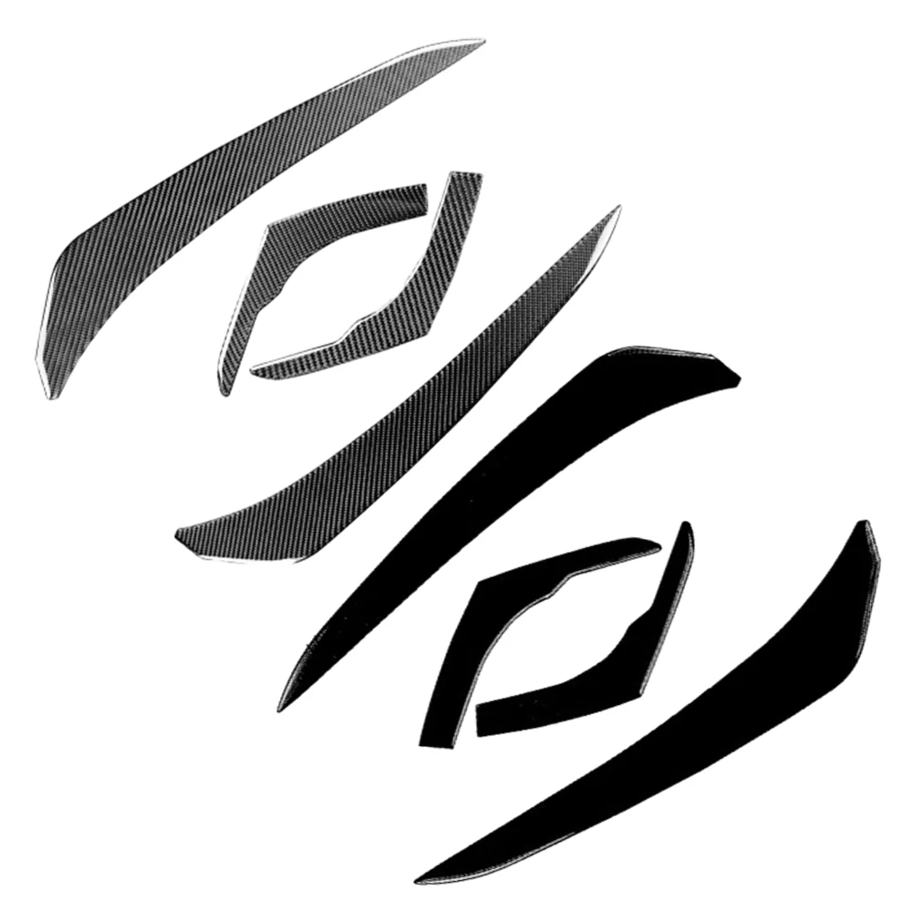 

Для Toyota 4Runner 2010-2020 Цвет: глянцевый черный/углеродное волокно, отделка фары, задний фонарь, накладка на брови