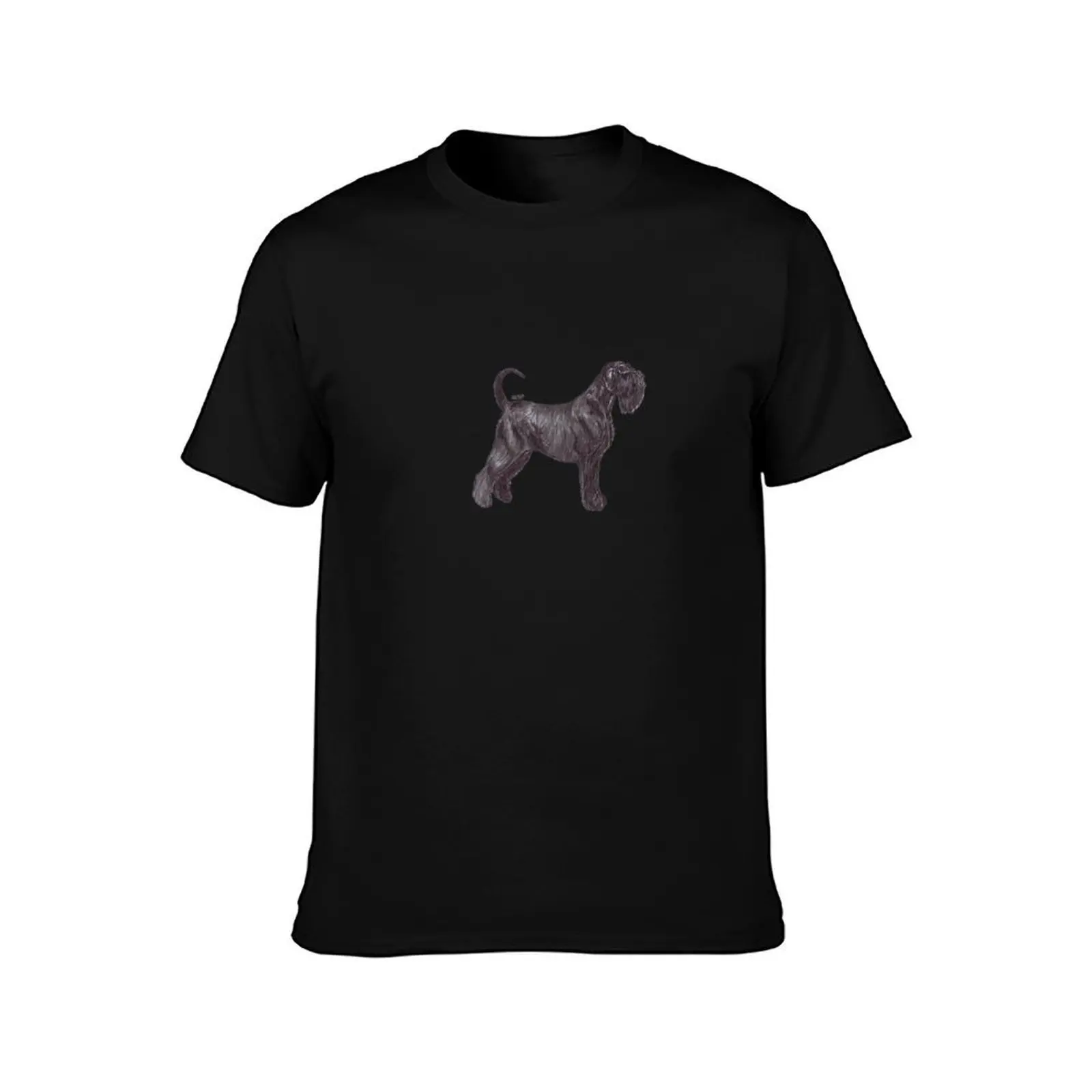 Giant Schnauzer Dog Breed Show Stack Stand T-Shirt Casual Graphic Print Tee T-Shirt