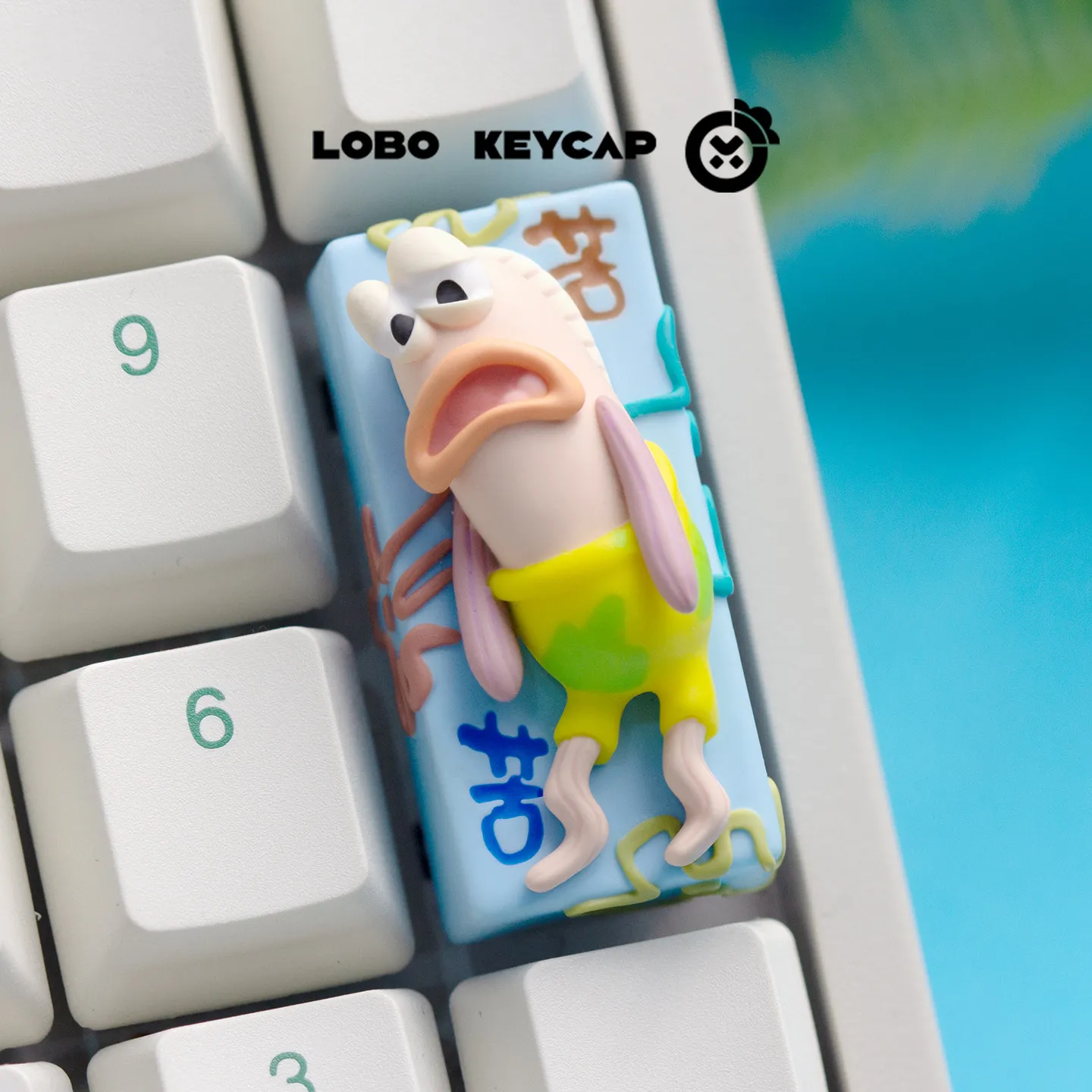 

DIY personalized small fish keycap single 2U resin replaceable customized gaming mechanical keycap gift