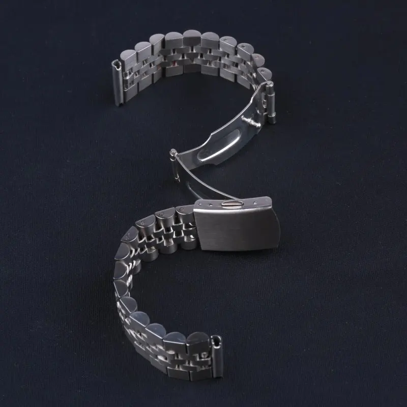 18mm 19mm 20mm 22mm Silver 316L Stainless Steel Universal Straight End Watch Strap Bracelet Straps image 3