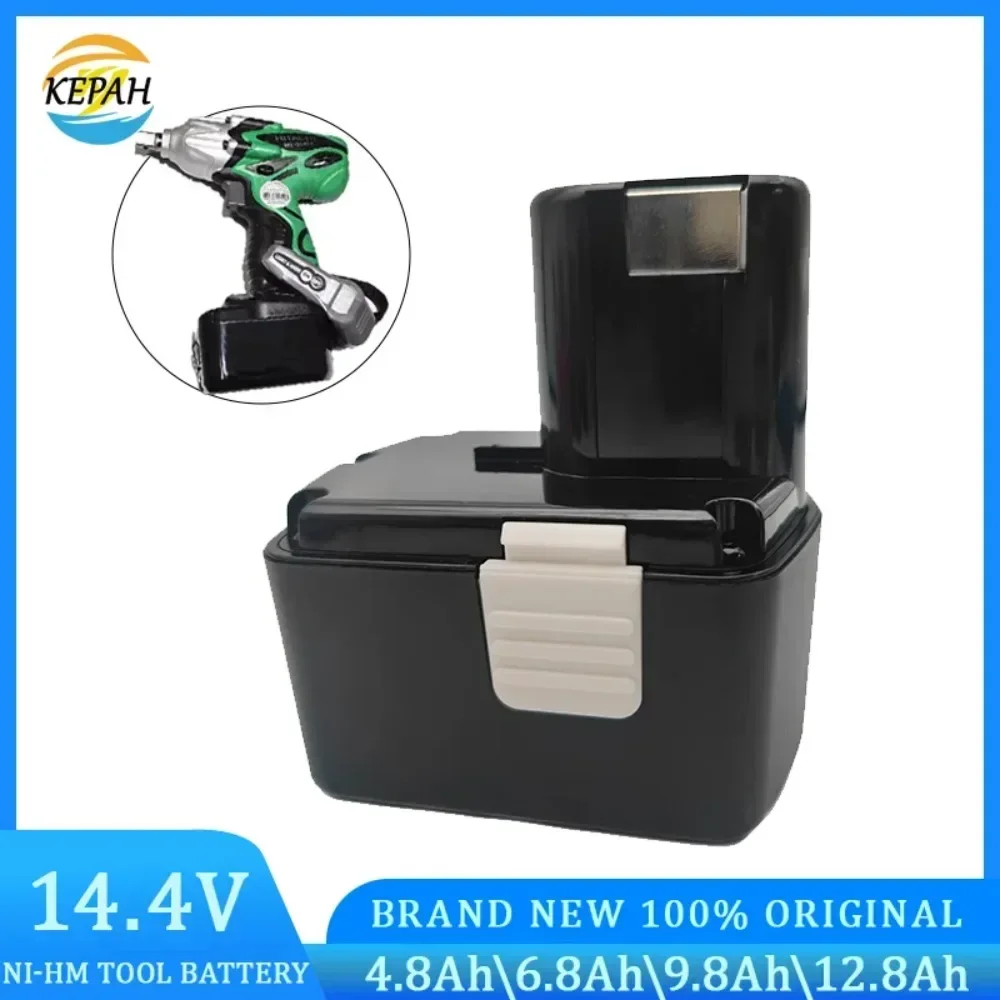 100% New Suitable for Hitachi Rechargeable Battery EB1414S EB1412S、EB 1414、EB1414L、EB 1414S C-2、CJ 14DL、DH 14DL 14.4V 4800mAh