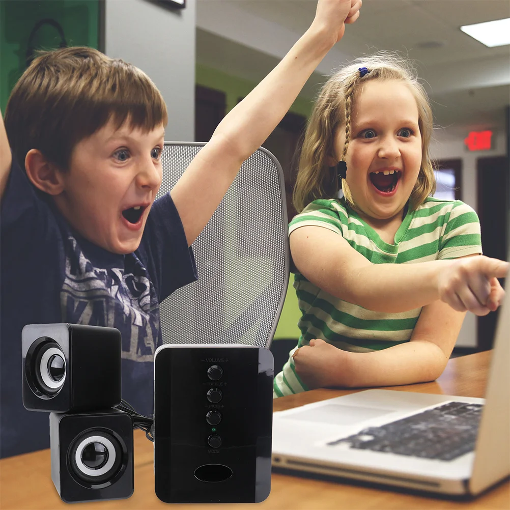 

1 set 1 Set Compact Usb Desktop Office Speaker Computer Phone Speaker Portable Loudspeaker Box For Home Office Music