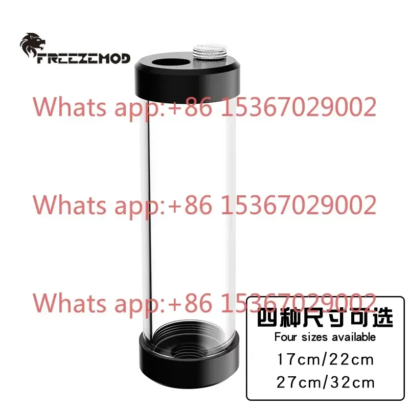 FREEZEMOD Mining Machine Water Tank YSX PMB G4 Cylindrical 4 Point Thread Three Hole POM Cover G1 2 Direct 50mm