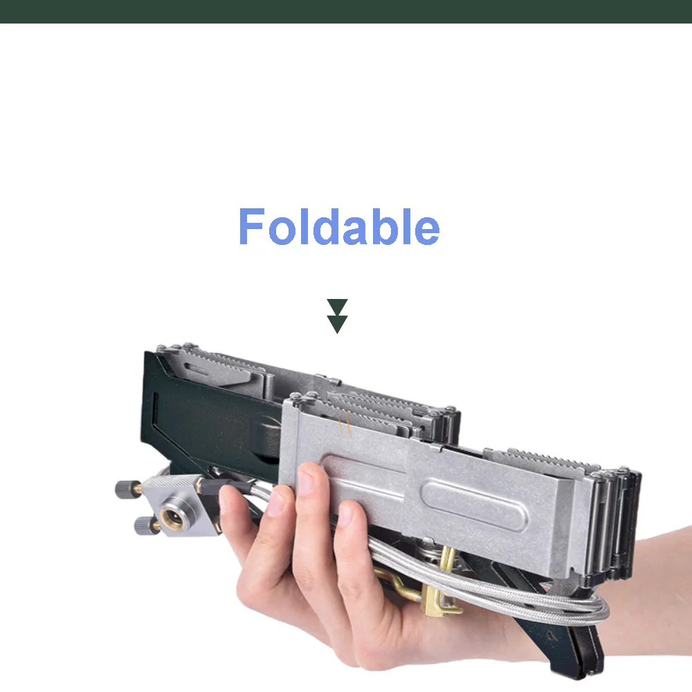 Double Head Stove Small Portable Outdoor Camping Stove Fire Switch Adjustable Control Cooker Set
