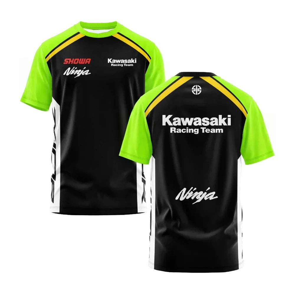 

Мужская летняя простая повседневная футболка Kawasaki с круглым вырезом и короткими рукавами, дышащая, быстросохнущая, удобный спортивный топ
