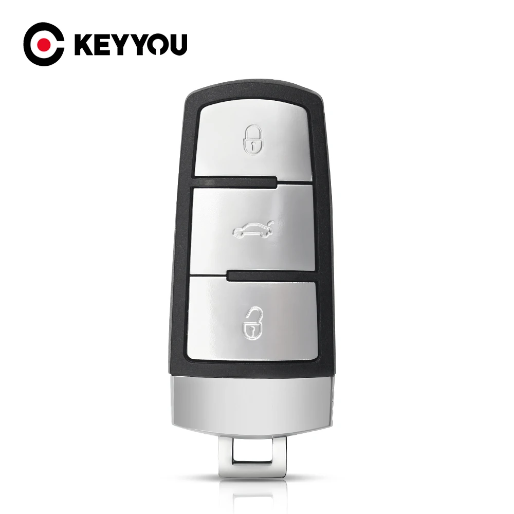 KEYYOU Shell Smart Remote Key Case Fob For VW VOLKSWAGEN B6 B7 B7L CC R36 Maogotan B5 Passat 3C 3 Buttons