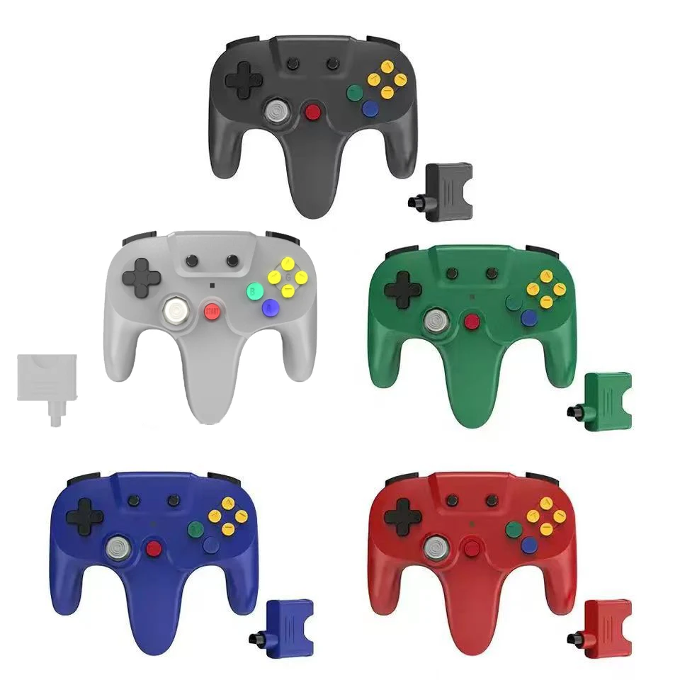 For N64 Gamepad Wireless N64 Controller with 2.4GHz Connection Compatible with All N64 Consoles