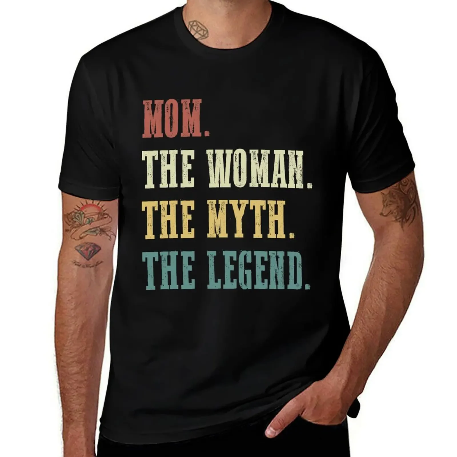 Mom Myth Legend Mothers Day Message Grandma Gift T-Shirt sweat cheap stuff T-shirts oversize t shirt men 100℅ cotton