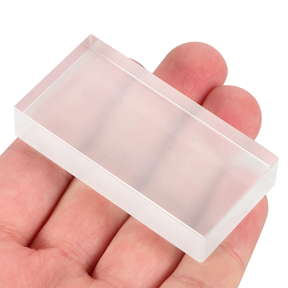 

2Pcs Clear Glass Blocks Rectangular Optical Refraction Tools for Physics Experiments Education Classroom Laboratory Prism