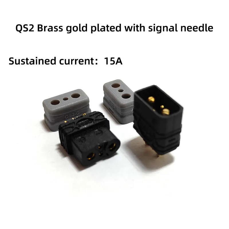 QS2 커넥터 장난감 드론 차량 선박 모델 지능형 로봇, 신 에너지 배터리, 2P 신호 핀 플러그