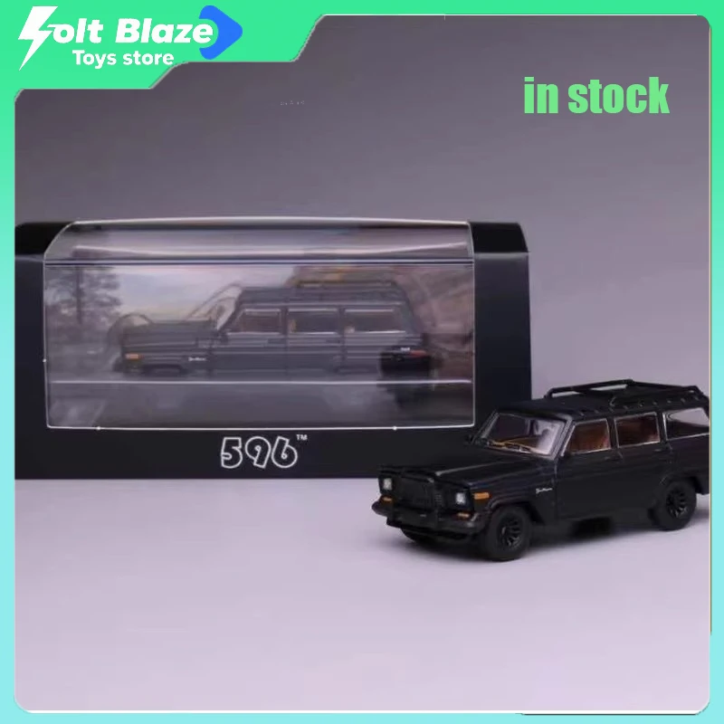

596 1/64 Scale Jeep Diecast Model Matte Black Wagner Premium Alloy Car Model Simulation Collectible Cars room Display Boy Gifts