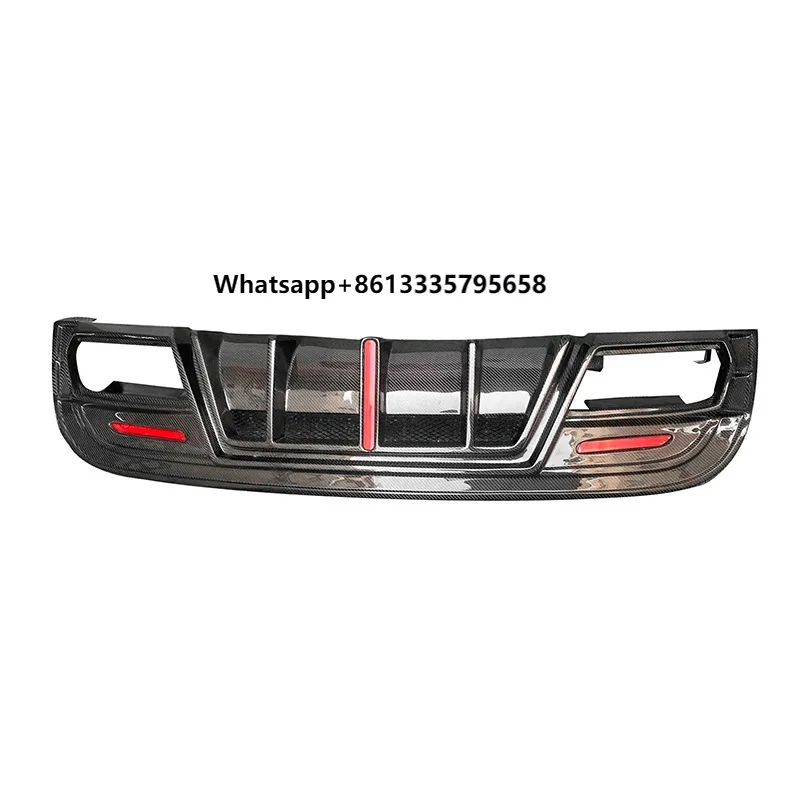 

Carbon Fibre Fiber BodyKit Rear Bumper Diffuser Lip With LED Light for Mercedes Benz GLA45 X156 2015-2017