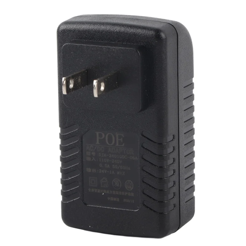 

Вилка адаптера питания постоянного тока 24 В 1 А инжектора POE / опционально