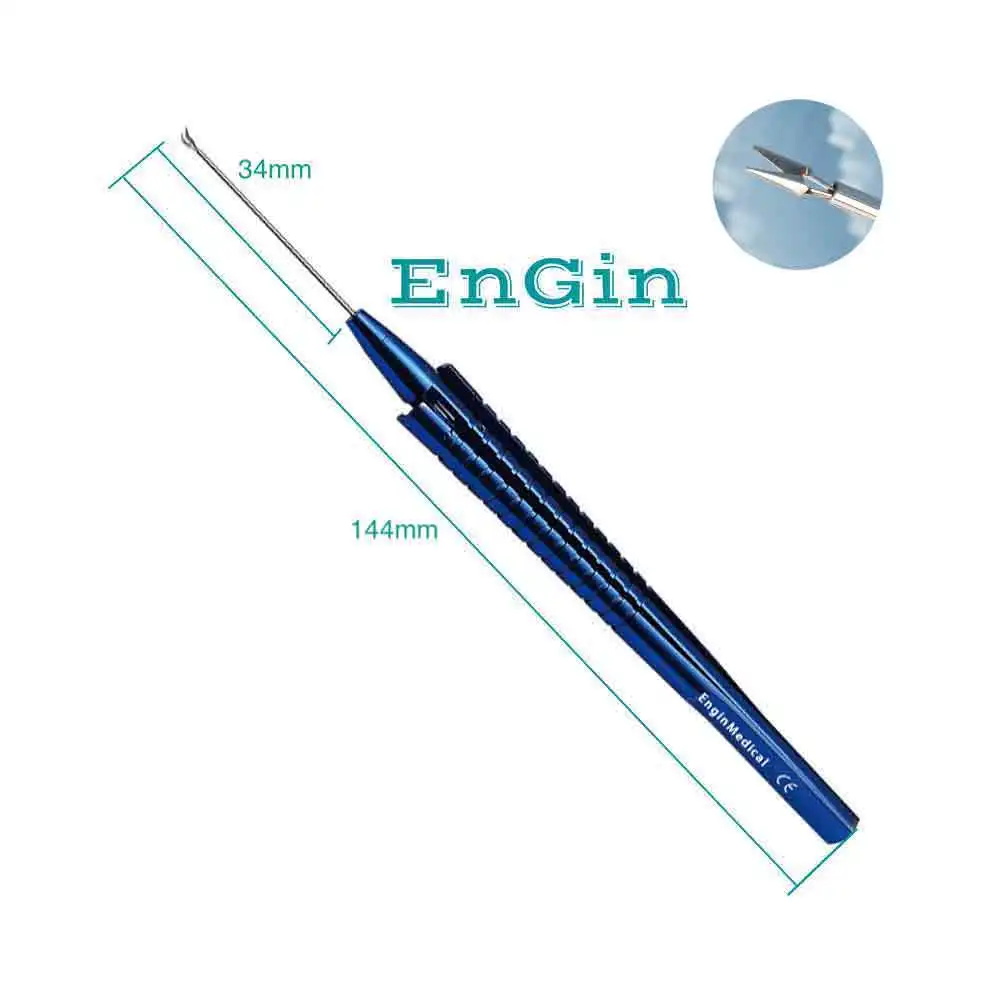 Ophthalmic Capsulorhexis Forceps Tweezer Titanium Alloy 23G 24G 25G 1 Piece Carton Box Ce Iso Surgical Operation Manual Class II