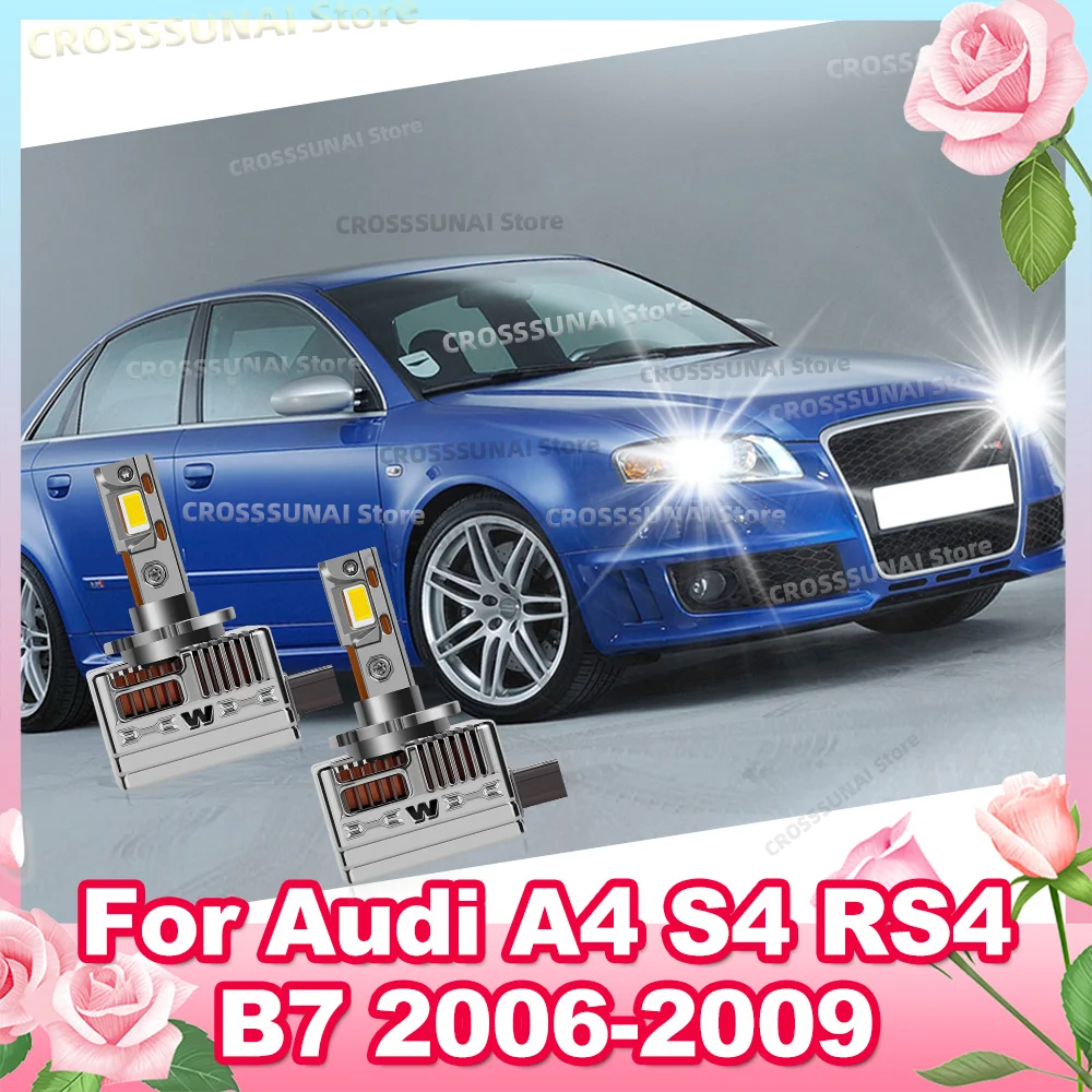 

Светодиодная лампа высокой мощности CANbus HID, обновленная фара Plug and Play, автомобильная лампа для Audi A4 S4 RS4 B7 2006 2007 2008 2009