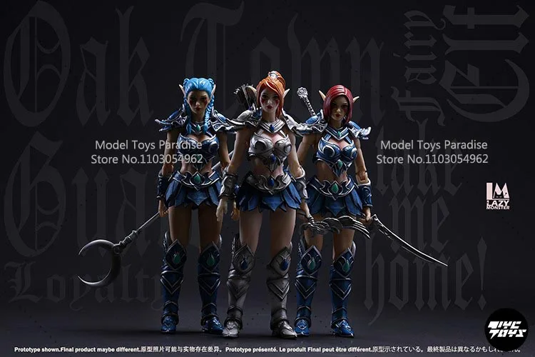 In Voorraad Lazy Monster Studio 17 CM Collectible WOW Tyrande Oak Town Elf Hunter Guard Vrouwelijke Soldaat Action Figure Model Geschenken