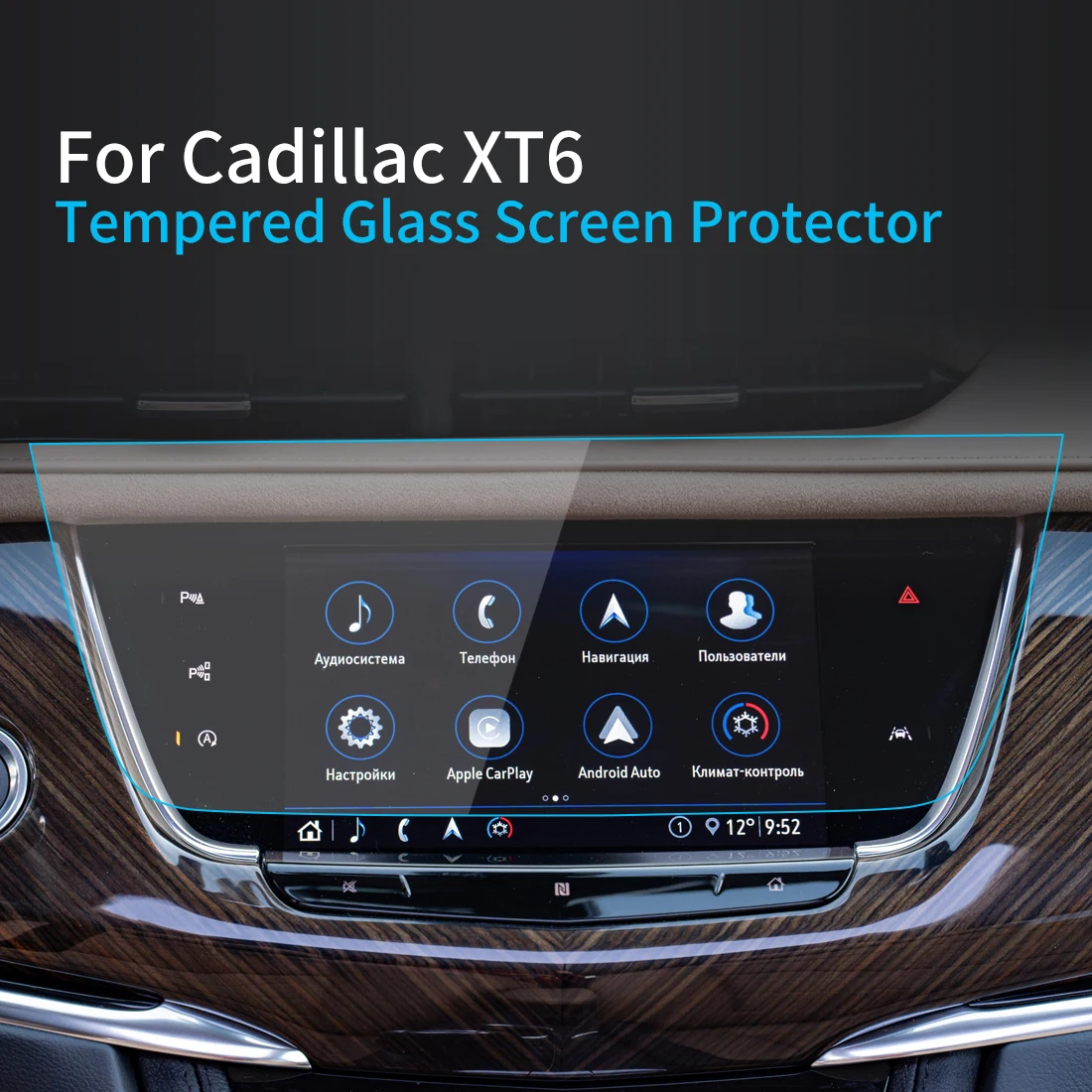 

Car Stickers Screen Protector For Cadillac XT6 23 Navigator Display Tempered Glass Protective Film Car Accessories ForVehicles