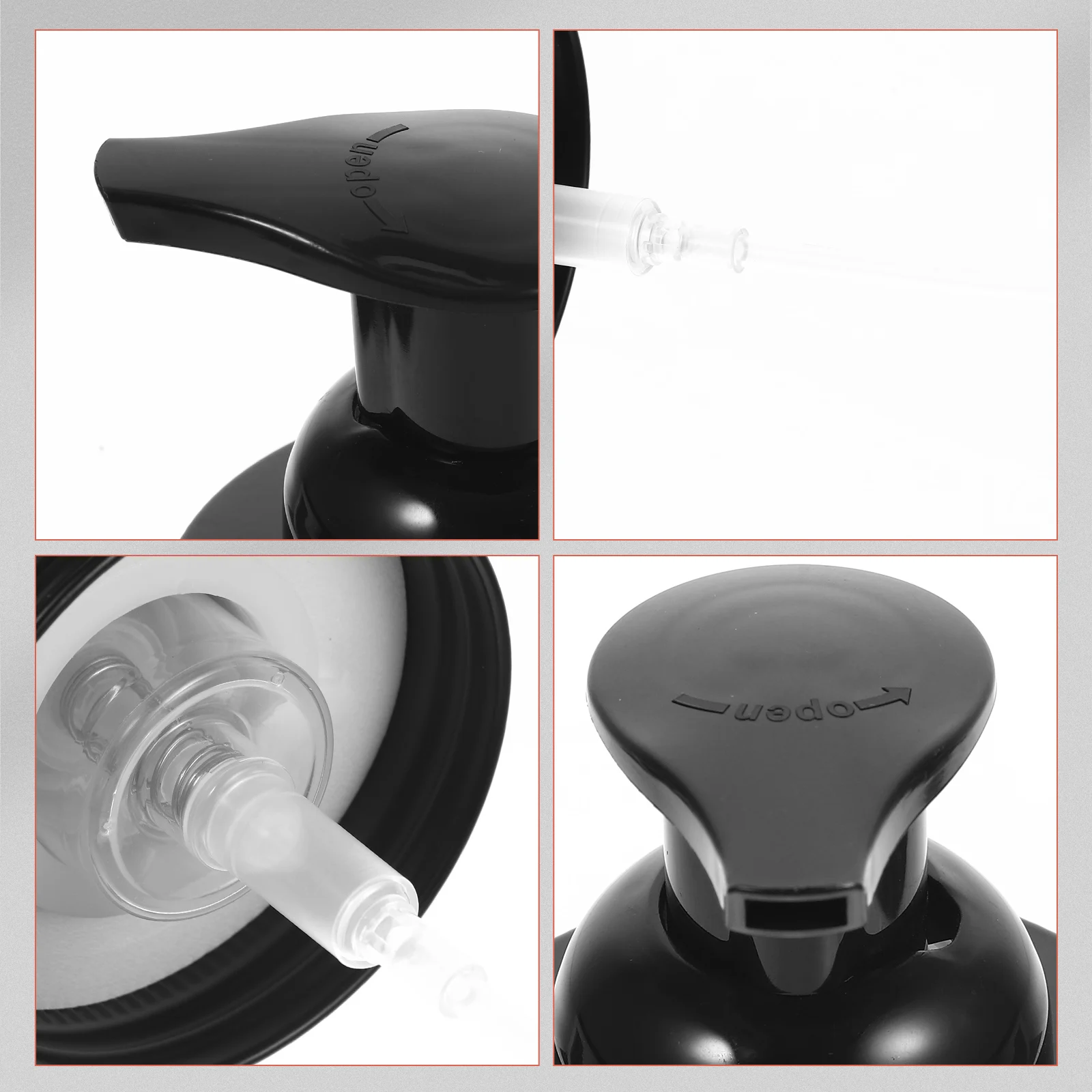 

Foam Pump Cover 70mm Stainless Steel Dispenser Pumps Soap Lotion Bottle Bathroom Container Mason Jar Replacement