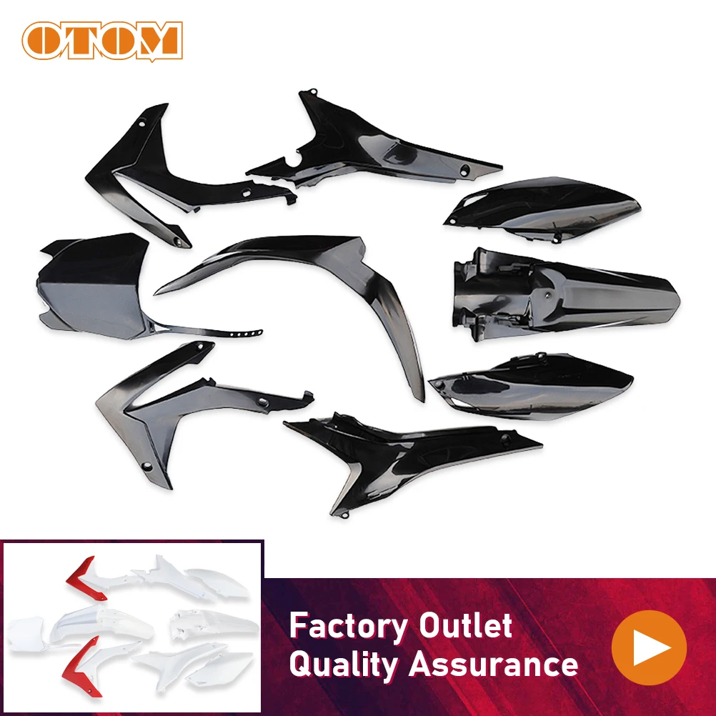 OTOM Motorcycle Fairing Kit Full Body Set Plastic Front Rear Fender Fuel Tank Side Panel Cover For Honda CRF250R CRF450R CRF 250