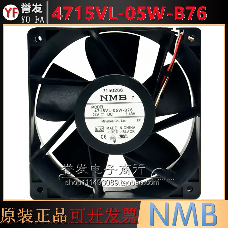 NEW ORIGINAL 4715VL-05W-B76 24V 1.43A 12038 120x120x38mm COOLING FAN RADIATOR