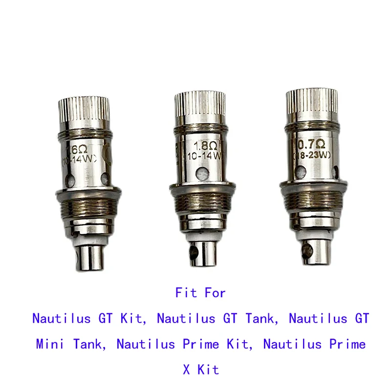 

Катушка Nautile BVC Ом для бака Nautilus GT, мини бак Nautilus GT, комплект Nautilus Prime, набор Nautilus Prime X (5 шт.)