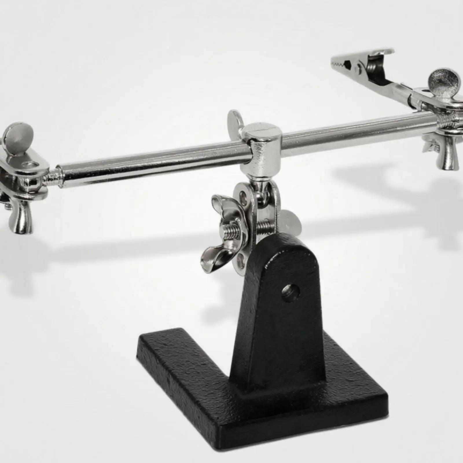 Circuit Board Soldering Clamp Holder All Metal Welding Fixture with Rotating Base for Hobby Electronics Repair