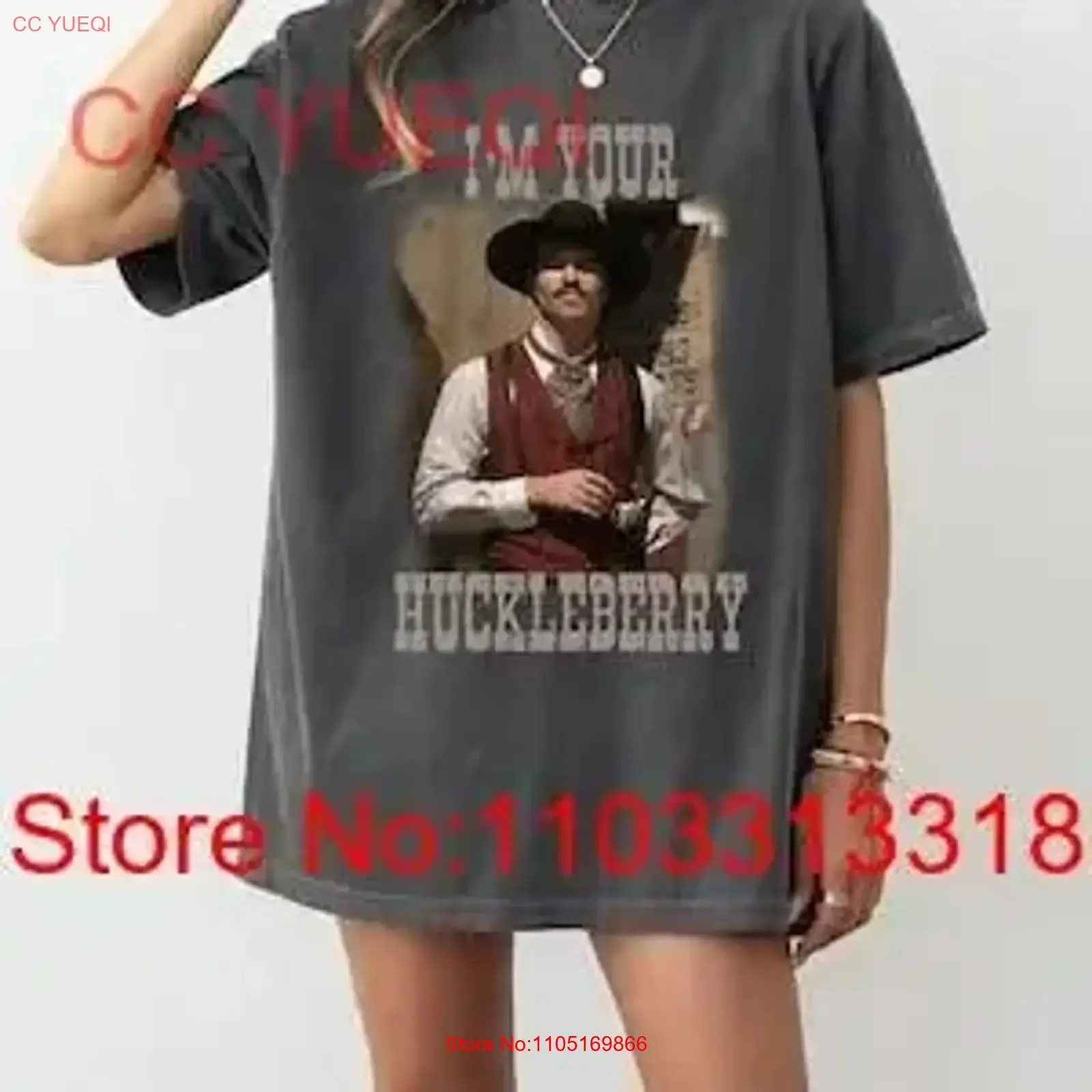 Doc Holliday Val Kilmer T Shirt Vintage Western Movie Washed homme Casual graphic Comfortable fashion streetwear vintage