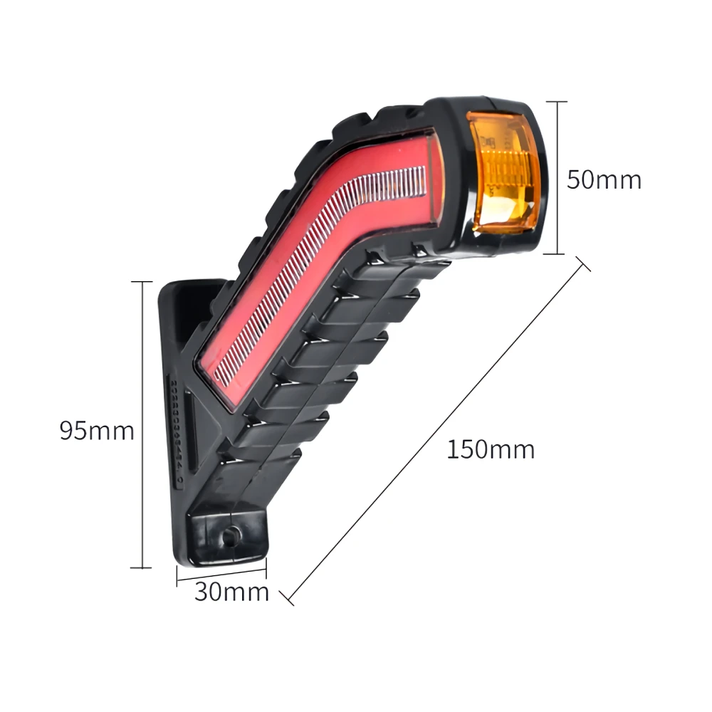 2Pcs Trailer Clearance Lights 12V 24V LED Position Lights Marker Lights For Trucks Red White Amber Signal Lamp