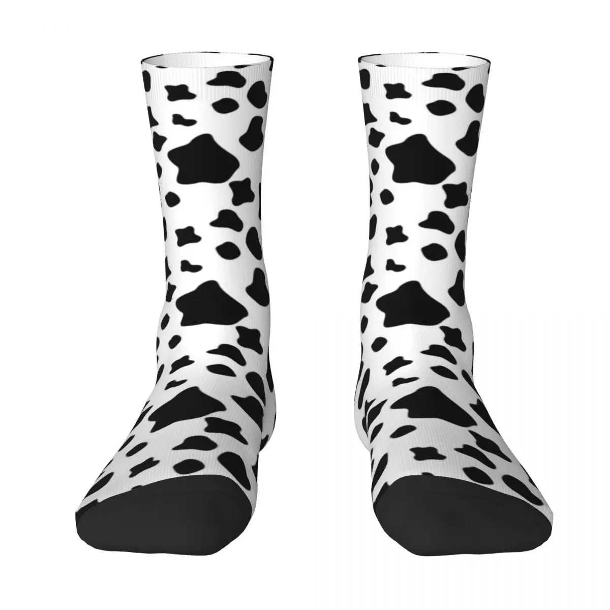 Farm Animal Print Stockings Funny Cow Spots Custom Funny Socks Winter Anti Skid Socks Unisex Running Warm Soft Socks