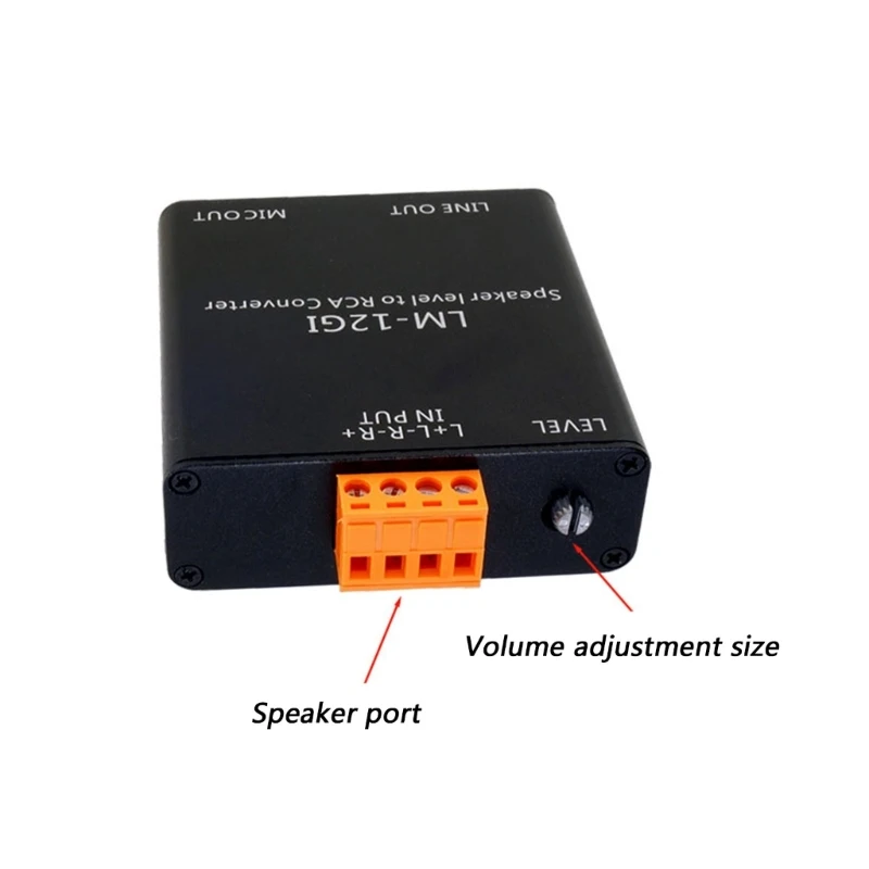 Metal Shell High to Low Level Audios Converter for Power Amplifiers Isolation Transform Eliminates Interferences
