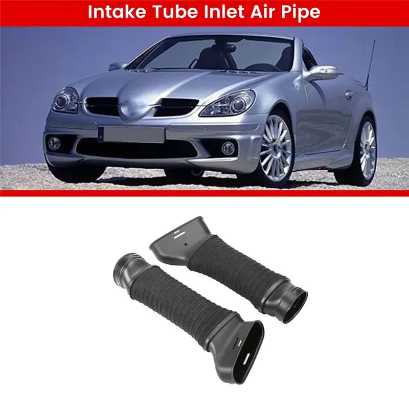 A02Q-1Pair Left+Right Engine Intake Tube Inlet Air Pipe For Mercedes Benz SLK300 R171 2720940511 2720940411