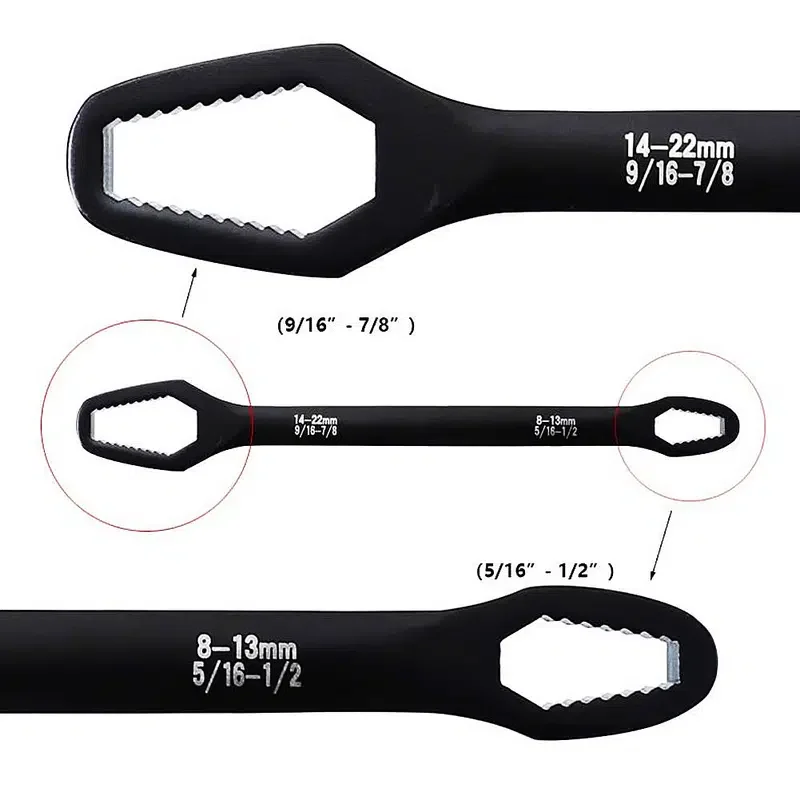 Universal  Wrench Self-tightening Adjustable Glasses Wrench Board Double-head Spanner Hand Tools for Factory