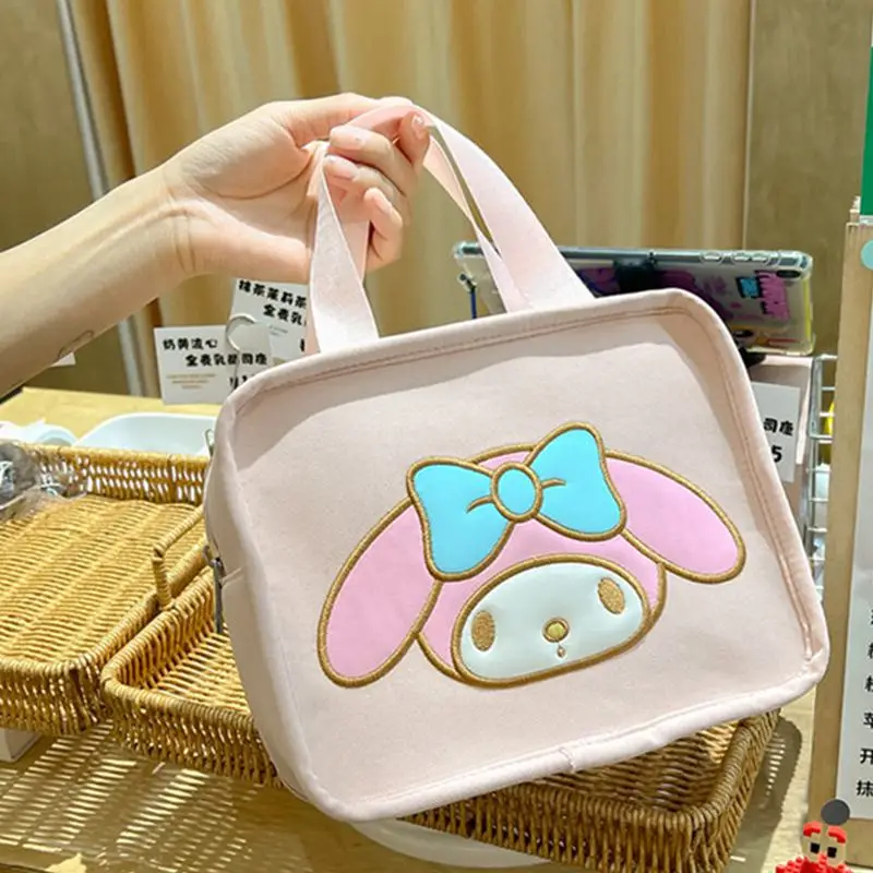 Borsa per il trucco in tela portatile Sanrio da donna borsa per il lavaggio dell\'articolo del fumetto carino