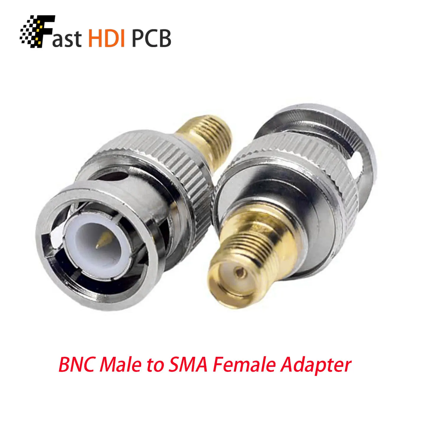 BNC Male to SMA Female Adapter BNC/SMA-JK 50 Ohm RF Coaxial Connector for Two Way Radio Walkie Talkie Ham Radio Signal Generator