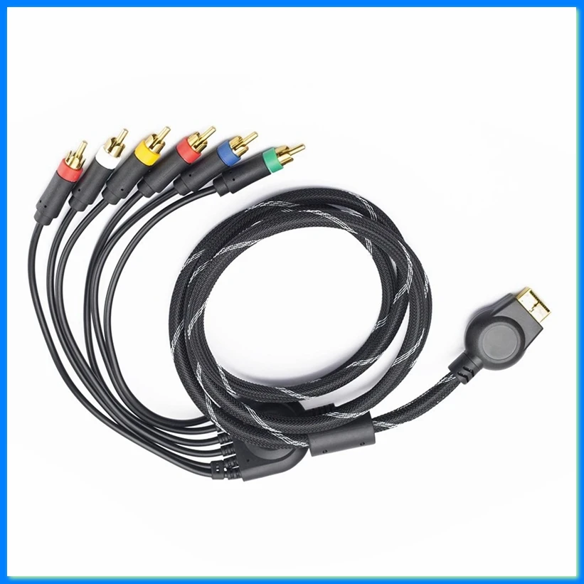 Component Cable 1.8m High Resolution AV Cable Game Cable Accessories for PS PS2-PZZW