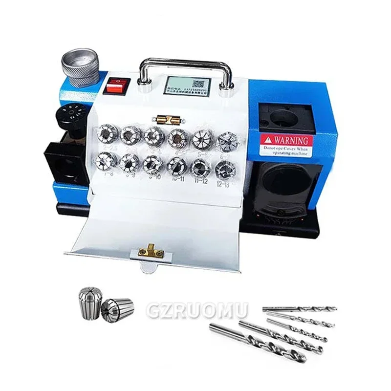 

Drill Bits Sharpener 3-13mm Mill Grinder Sharpener Portable Sharpening Angle Grinder With 14 Collets For Factory Workshop