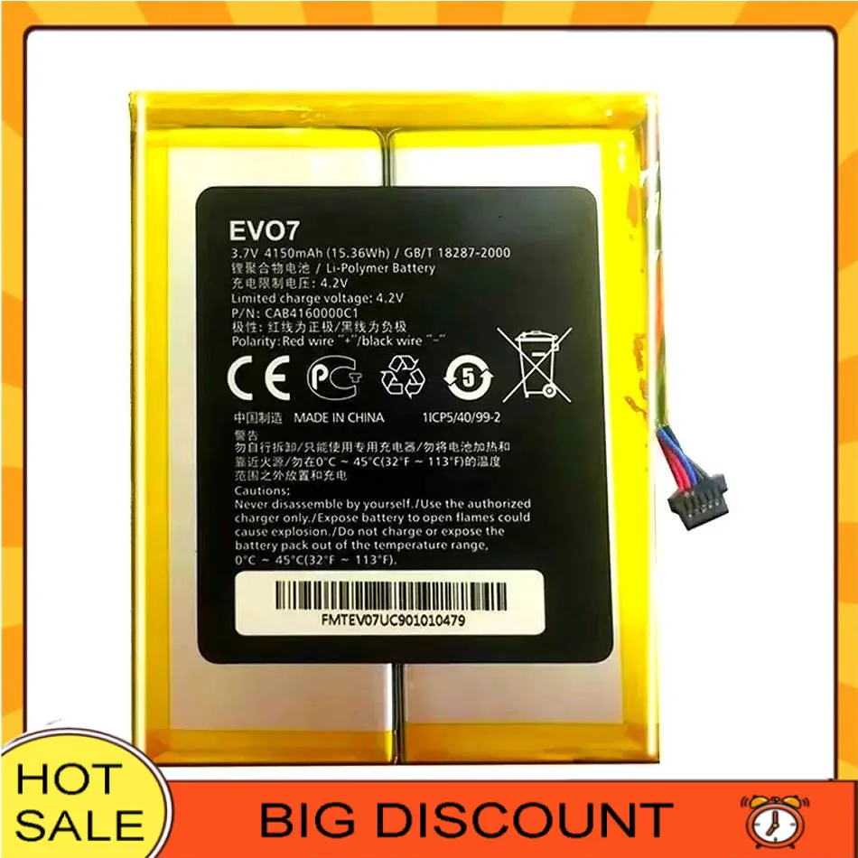 

For Alcatel One Touch Evo 7 HD Onetouch EVO7 4150mAh Lightweight Tablet Battery