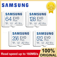 Samsung EVO Plus micro SD Card A2 U3 64GB A1 U1 SDXC Class10 Read Speed up to 160MB/s 64GB 128GB 256GB 512GB for Camera phones