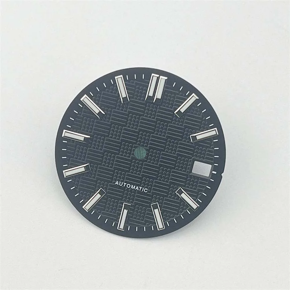 Replacement NH35 Dial Green Luminous 28.5mm Watch Dail for NH35A/4R35 Movement Mechanical Watch Face